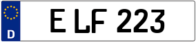 Trailer License Plate